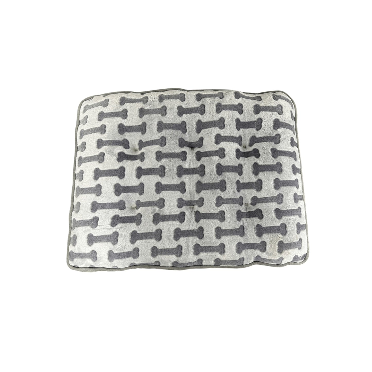 Sleep Zone Luxe Bone Print Pillow (32”, Light Gray)