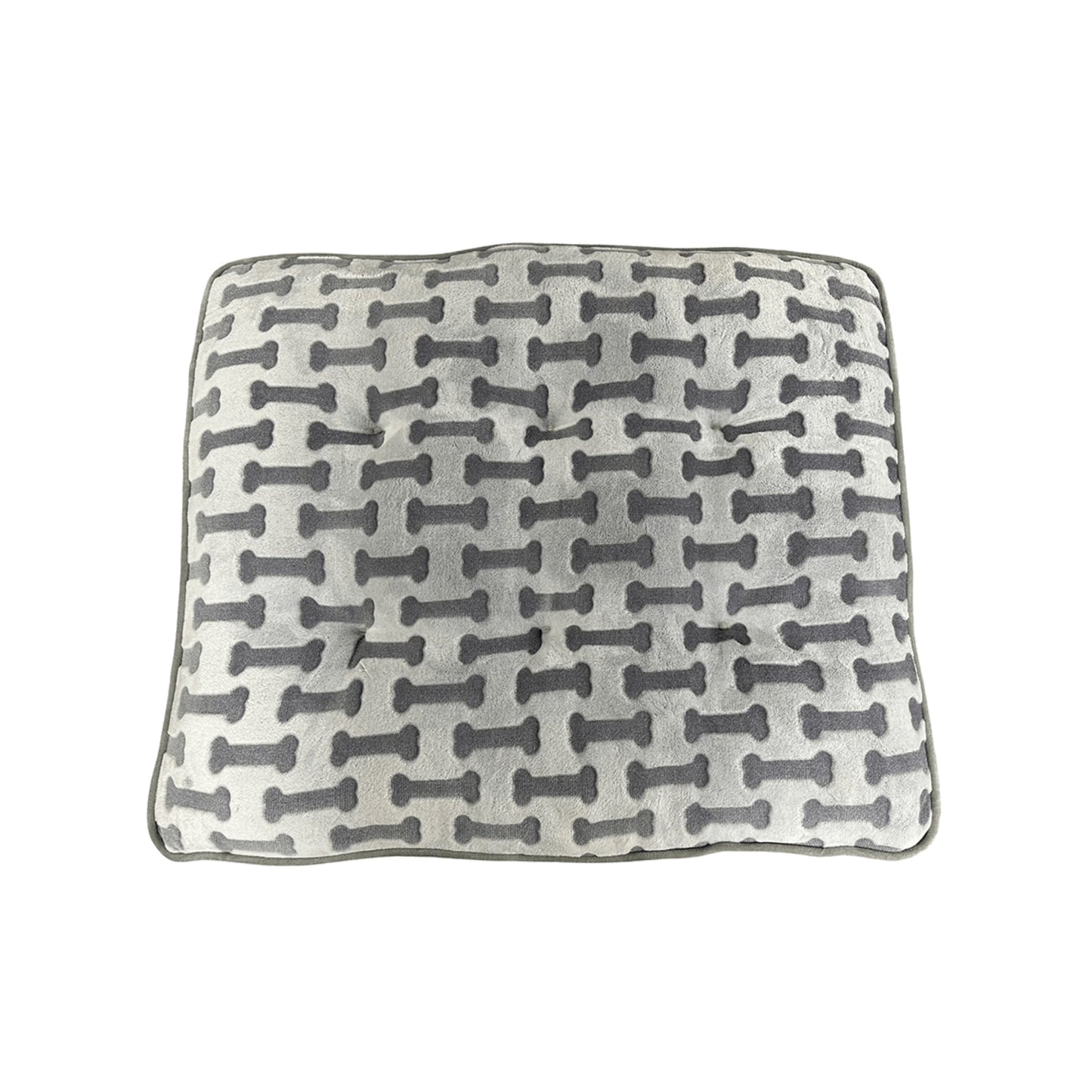 Sleep Zone Luxe Bone Print Pillow (38”, Light Gray)