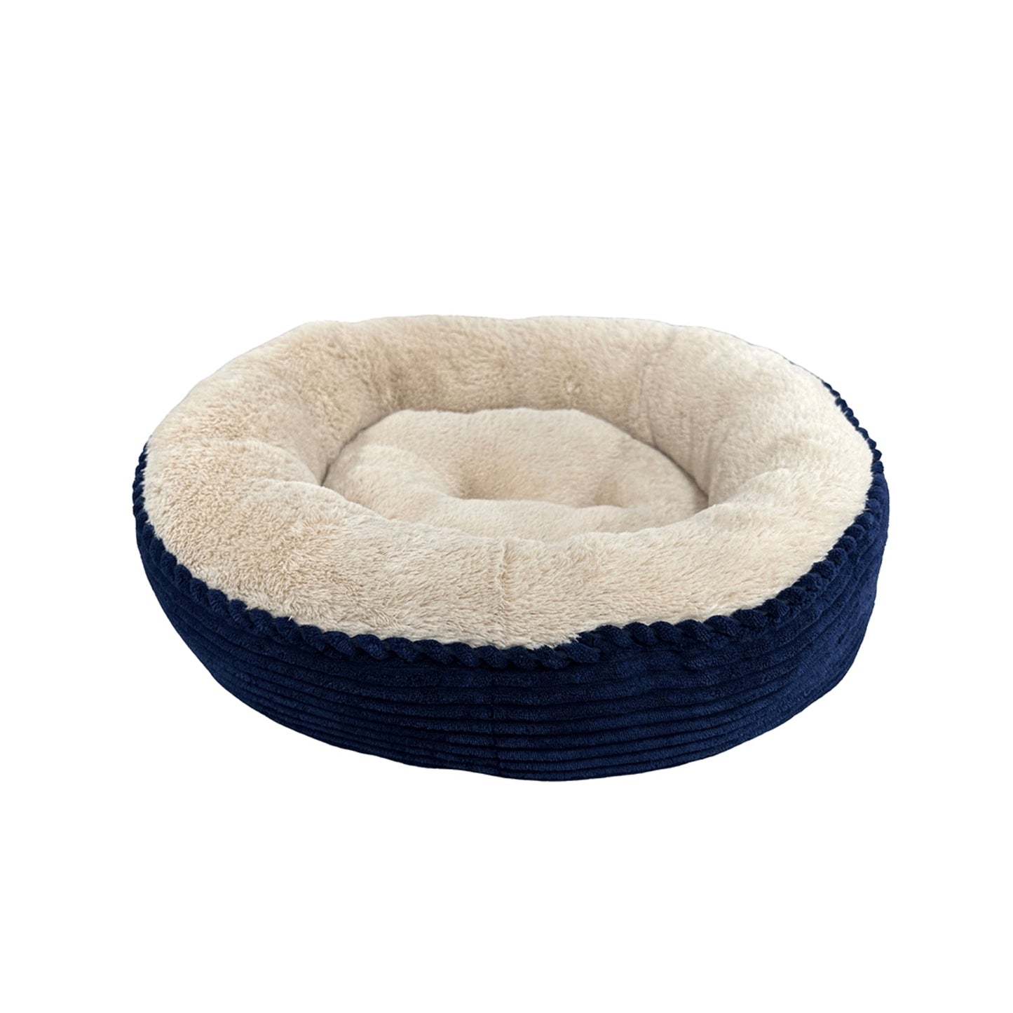 Sleep Zone Luxe Round Rib Corduroy (23”, Navy)
