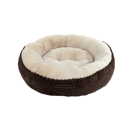 Sleep Zone Luxe Round Rib Corduroy (23”, Chocolate)