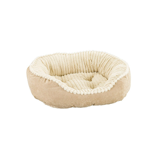 Sleep Zone All-Around Fur Bed (27”, Dark Gray)