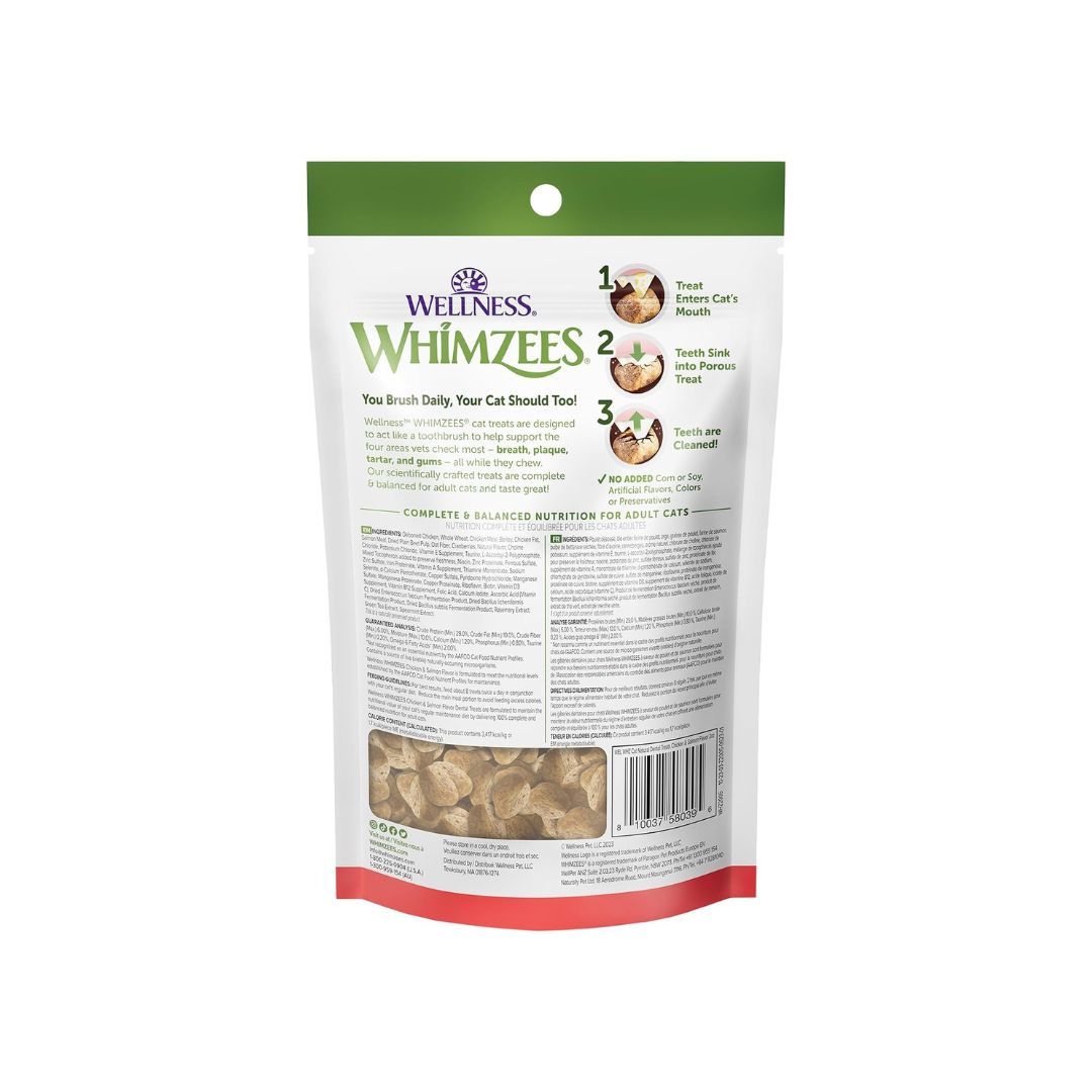 Whimzees – Cat Dental Treat – Chicken Salmon (2 oz)