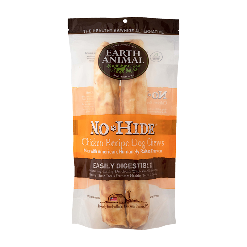 Earth Animal — No-Hide Chicken Chews (11”, 2 Pack)