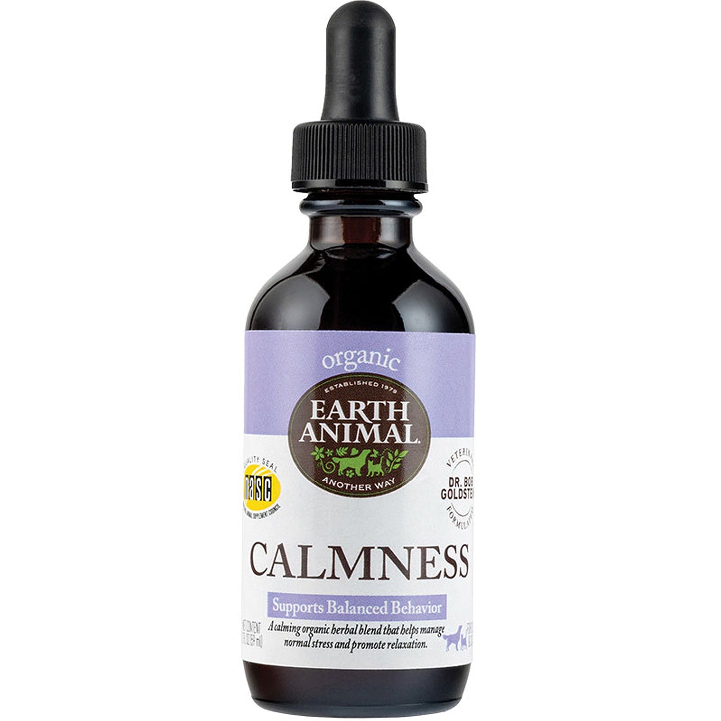 Earth Animal — Organic Herbal Remedies: Calmness (2 oz)