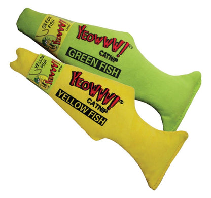 Yeowww! – Fish Catnip Toy – Yellow (7")