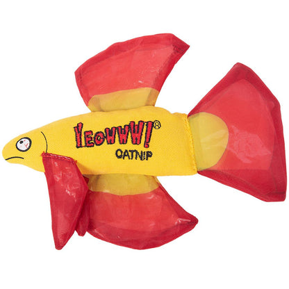 Yeowww! – Fish Catnip Toy – Mo Betta (Red)