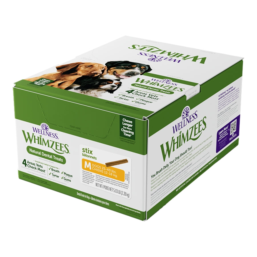 Whimzees – Dog Stix Medium (76 Count Bulk)