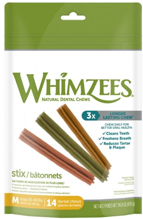 Whimzees – Stix Medium (14.8 oz Bag)