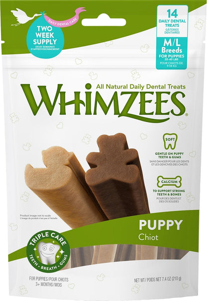 Whimzees – Masticables para cachorros ML (7.4 oz)