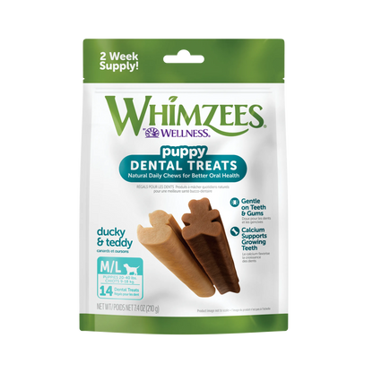 Whimzees – Masticables para cachorros ML (7.4 oz)