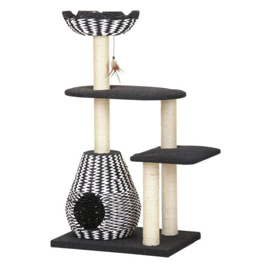 Ace Cat Tree Black & Tan 49 in