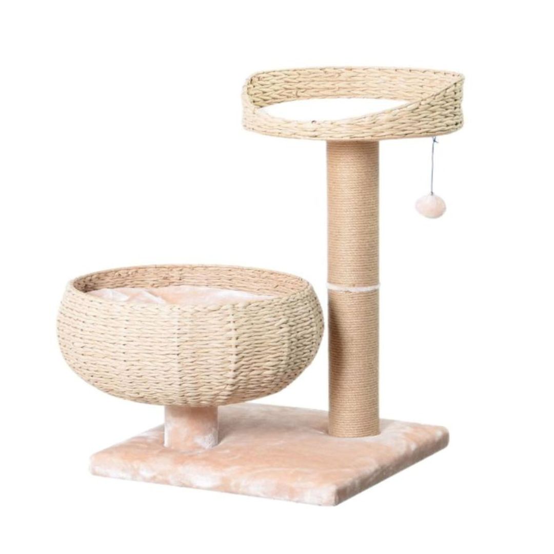 Cozy V2 2-Level Cat Tree Beige & Cream 29 in