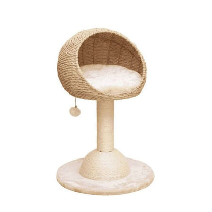 Lookout Cat Perch (Beige & Cream, 29")