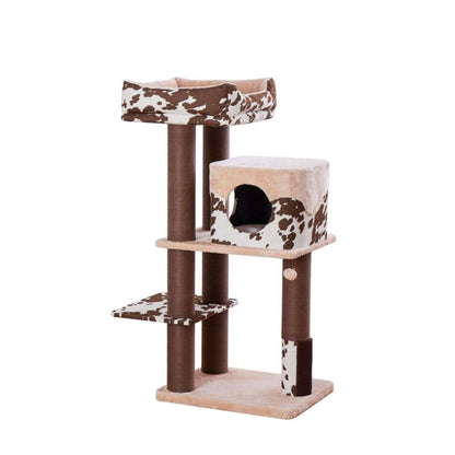 Cowboy Cat Tree (Brown & Cream, 50" – XL)