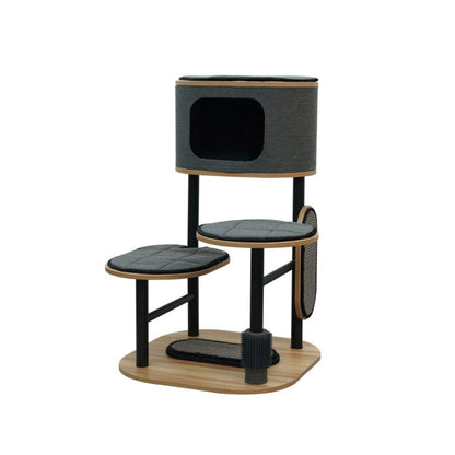 Starbz Industrial-Style Cat Tree (Charcoal, 37")