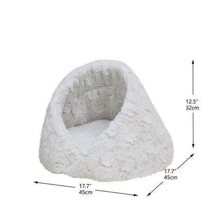 Rose Cradle Pet Bed (Ivory, 17.7")