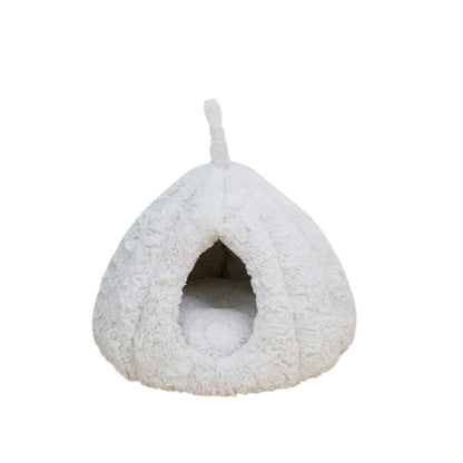 Rose Hut Pet Bed (Ivory, 17.7")