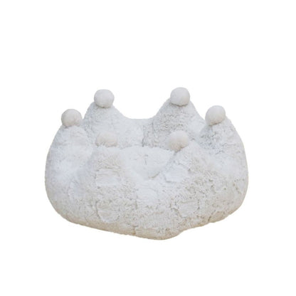Rose Crown Pet Bed (Ivory, 17.7")