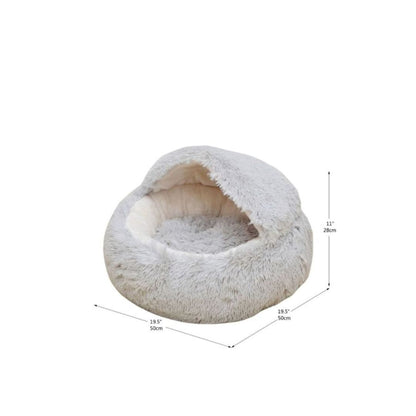 Igloo Pet Bed (Grey, 19.5")