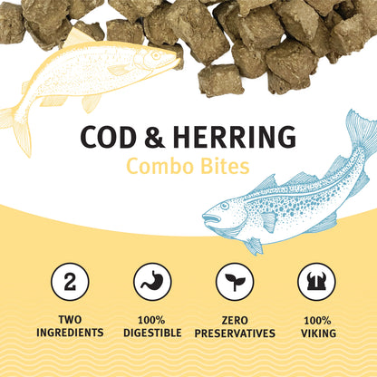 Icelandic+ — Cod & Herring Combo Bites Dog Treats (3.52 oz)