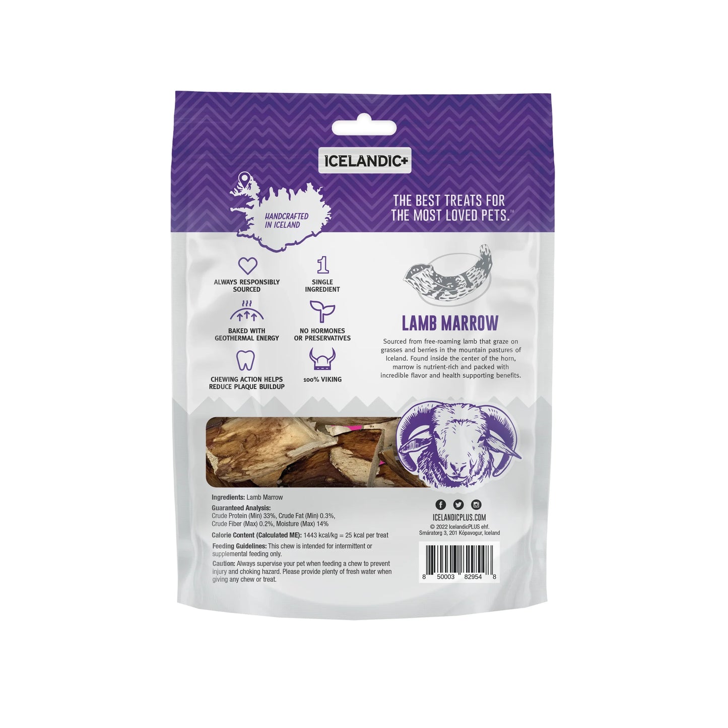 Icelandic+ — Lamb Marrow Whole Pieces Dog Treats (4.5 oz)