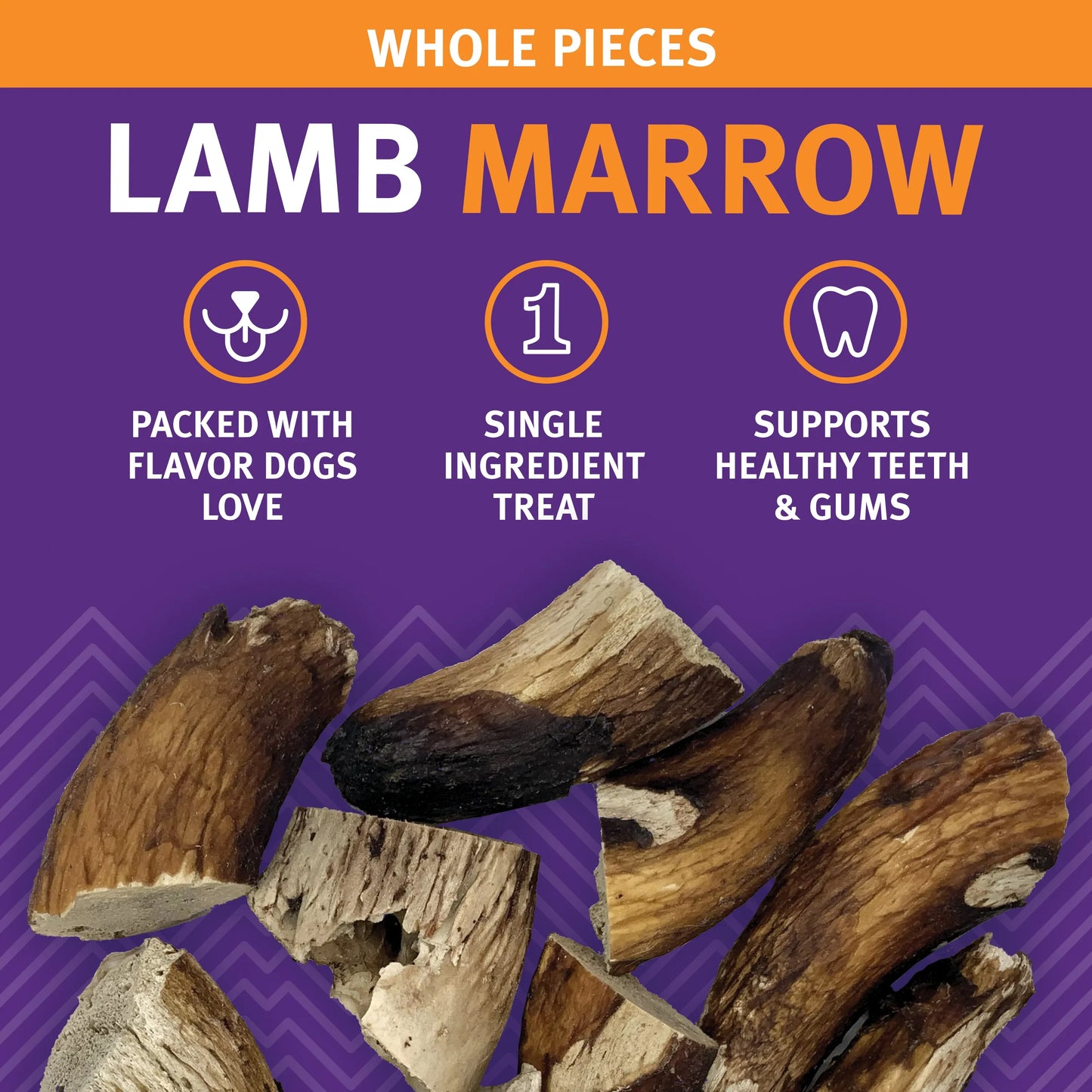 Icelandic+ — Lamb Marrow Whole Pieces Dog Treats (4.5 oz)