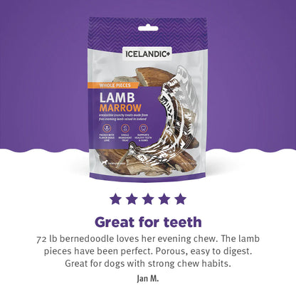 Icelandic+ — Golosinas de médula de cordero para perros (125 g)