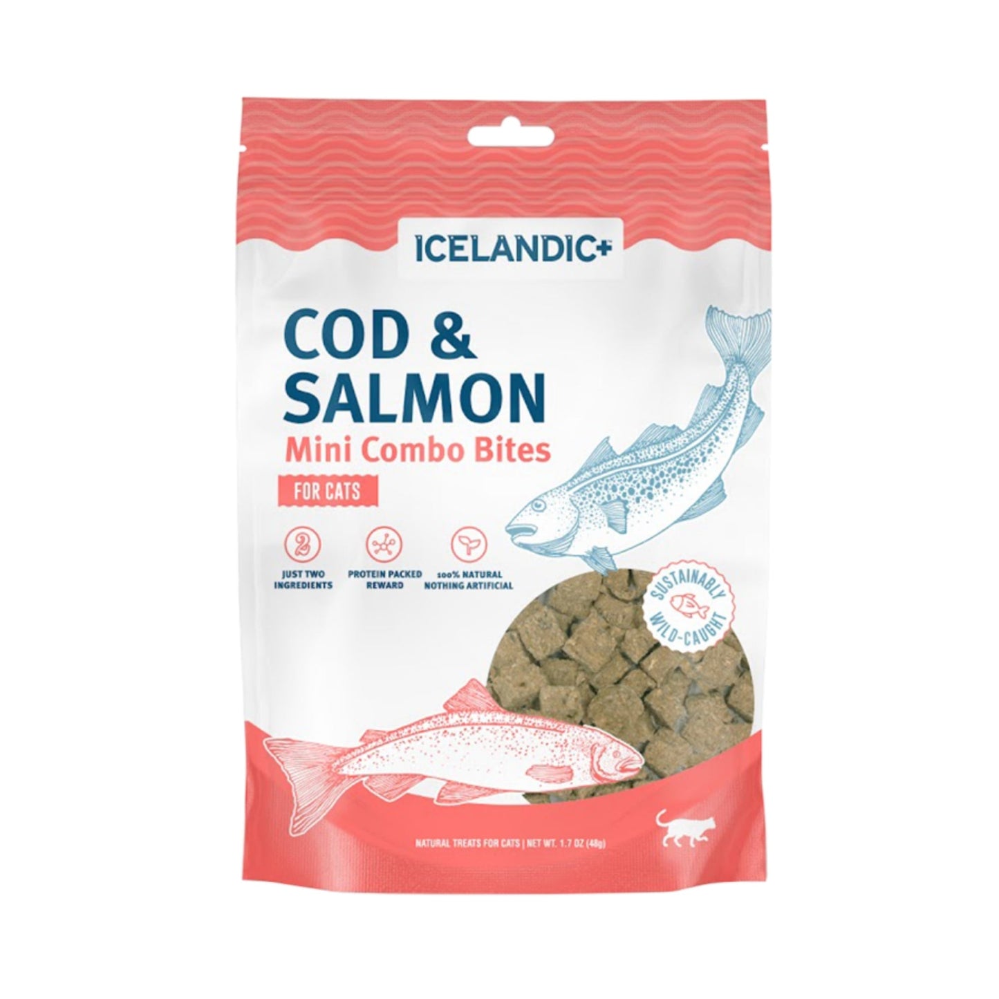 Icelandic+ — Mini Cod & Salmon Combo Bites for Cats (1.7 oz)