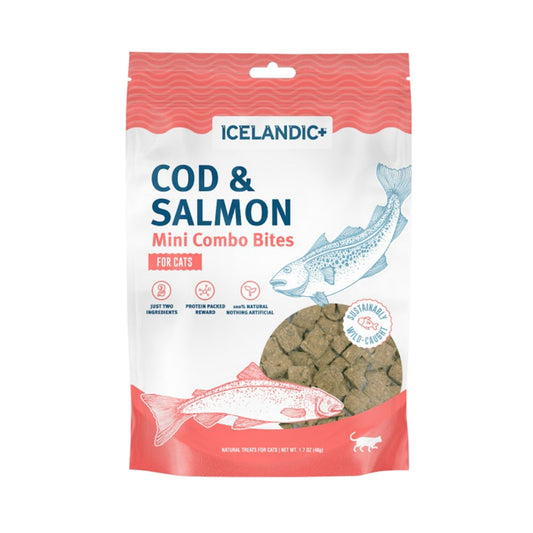 Icelandic+ — Mini Cod & Salmon Combo Bites for Cats (1.7 oz)