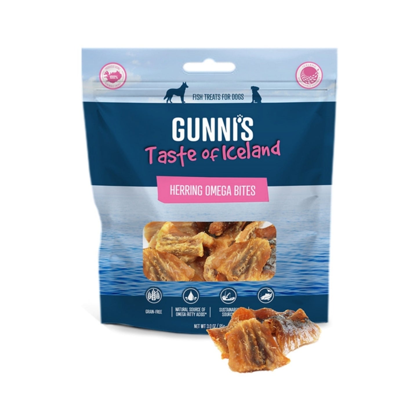 Gunni’s — Meat Bites Herring Dog Treats (3 oz)
