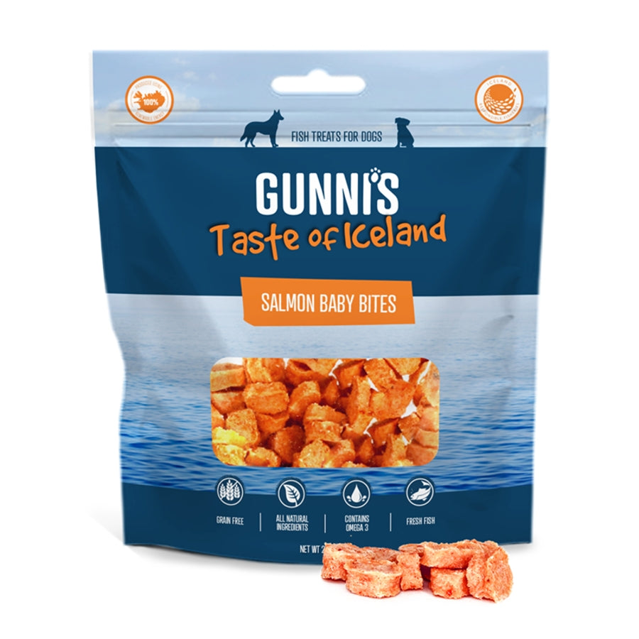 Gunni's — Bocaditos de salmón para perros (2.5 oz)