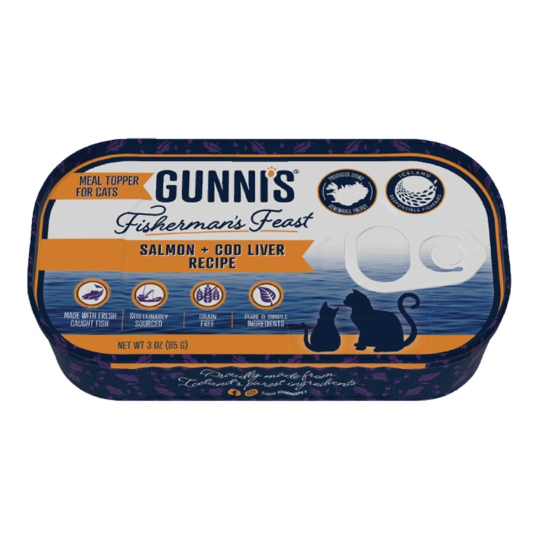 Gunni’s — Salmon Cod Liver Cat Treats (3 oz, 17 Pack)