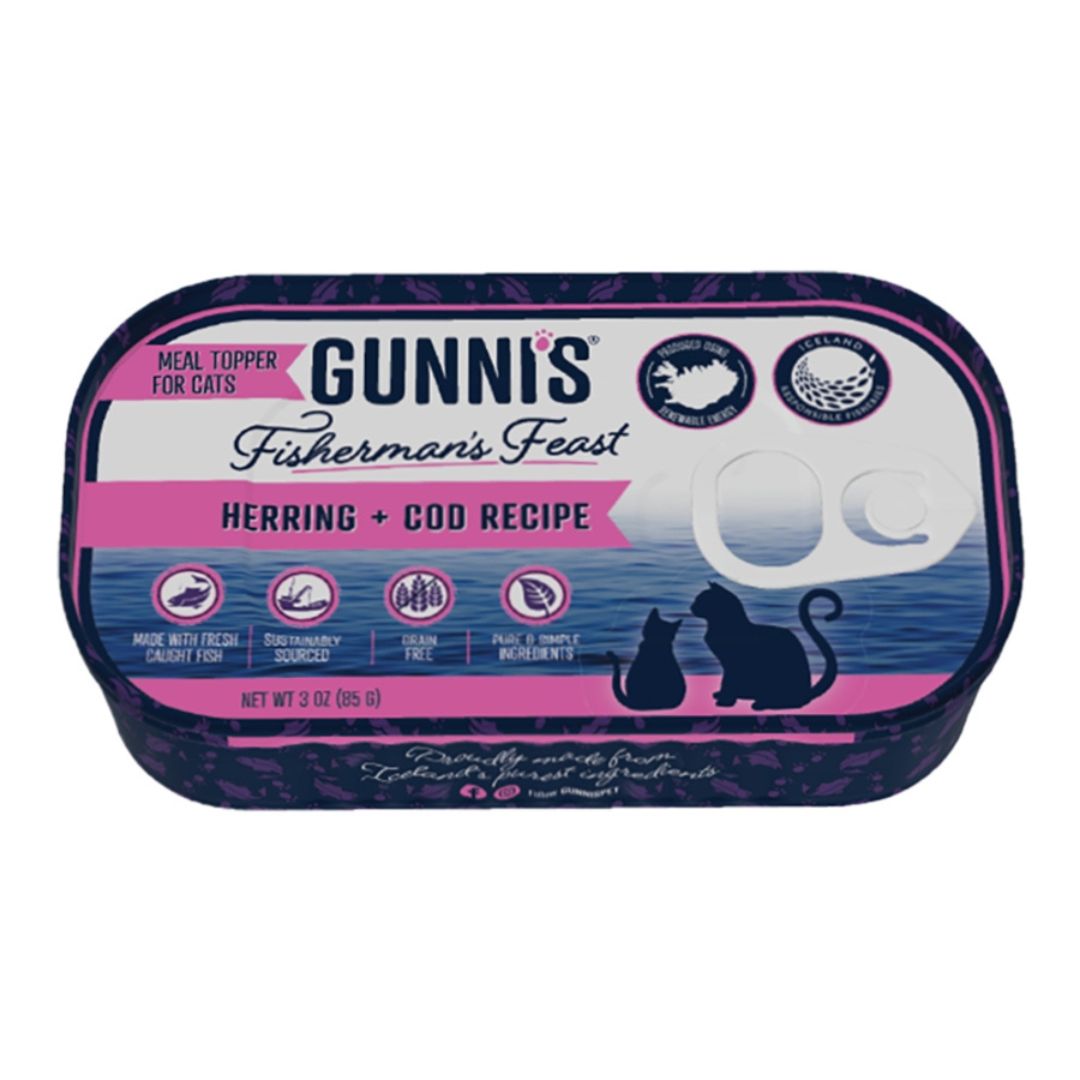 Gunni’s — Herring Cod Cat Treats (3 oz, 17 Pack)
