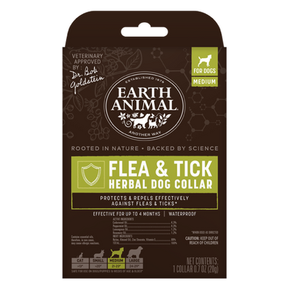 Earth Animal — Herbal Flea & Tick Collar (Medium Dogs)