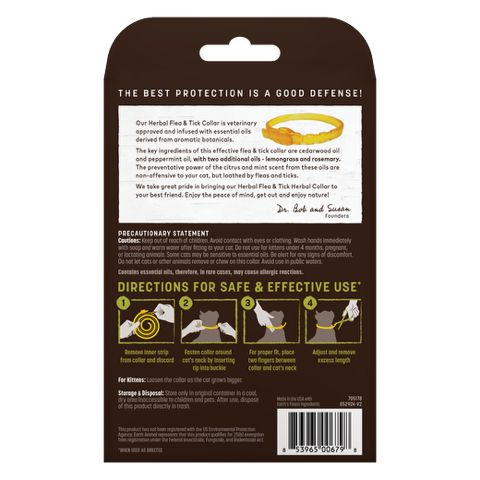 Earth Animal — Herbal Flea & Tick Collar (Cats)
