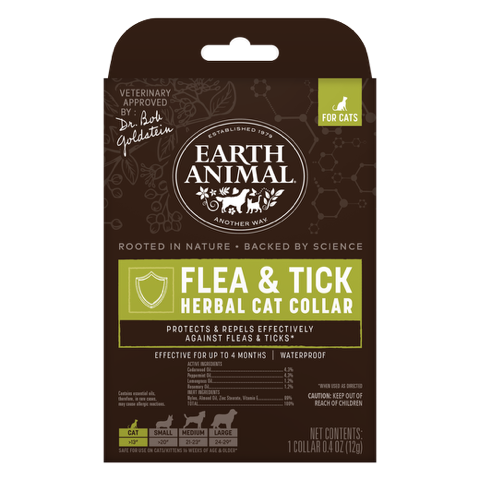 Earth Animal — Herbal Flea & Tick Collar (Cats)