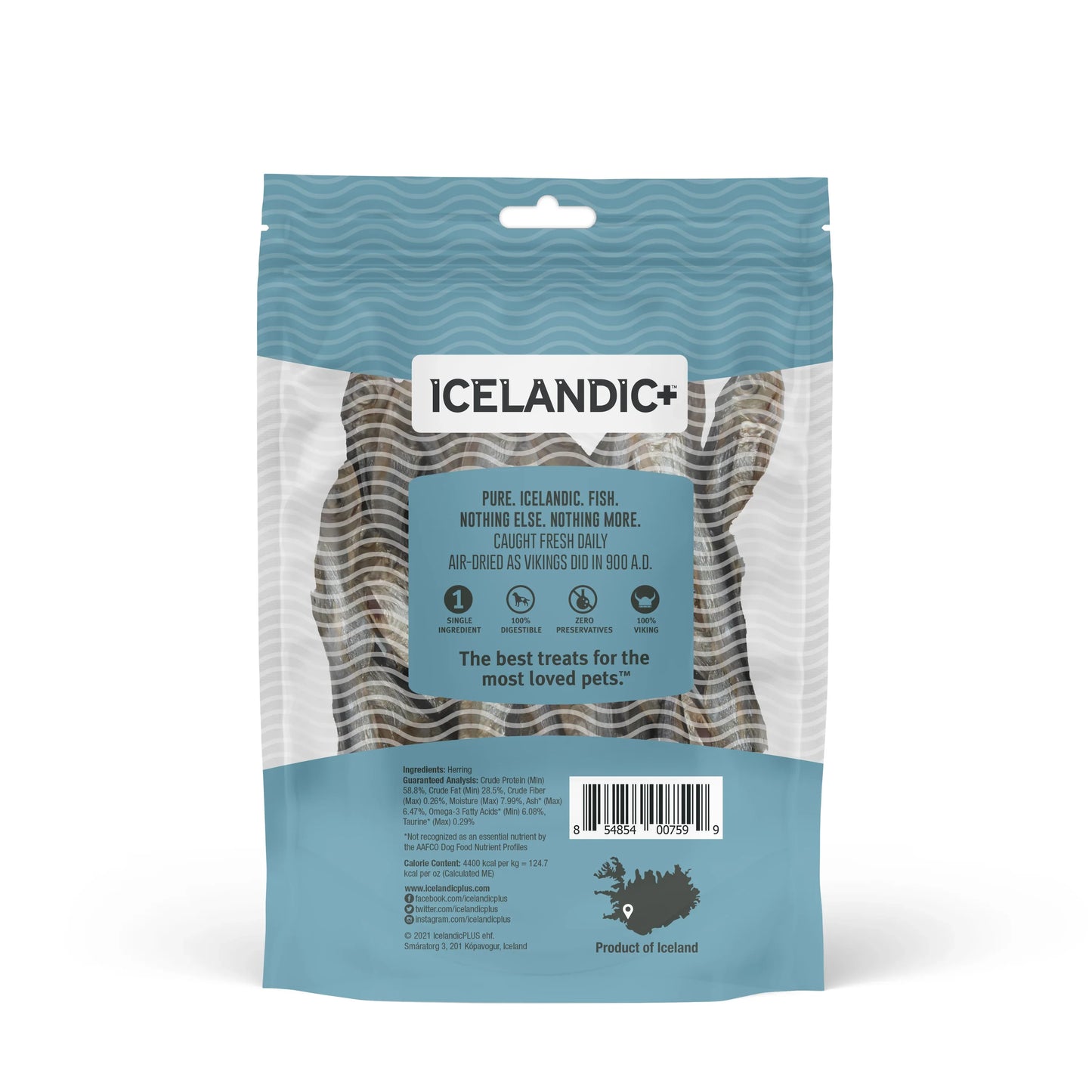 Icelandic+ — Herring Whole Fish Cat Treats (1.5 oz)