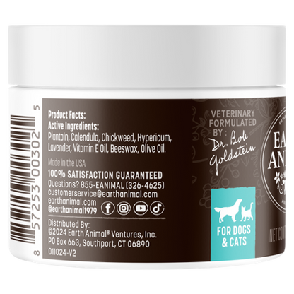 Earth Animal — Herbal Skin Relief Topical Balm for Dogs & Cats (2 oz)