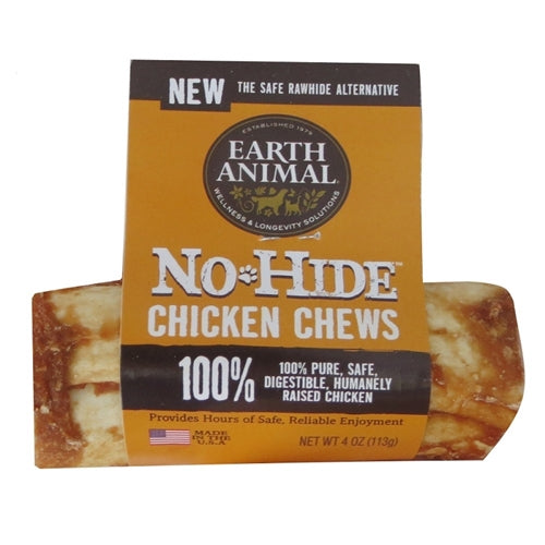 Earth Animal — No-Hide Chicken Chews (4", Case Of 24)