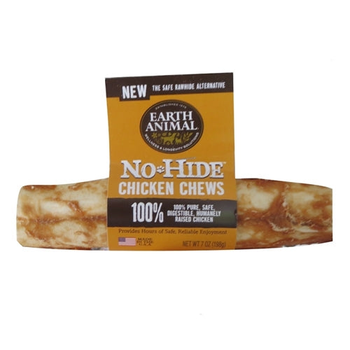 Earth Animal — No-Hide Chicken Chews (7”, Case of 24)