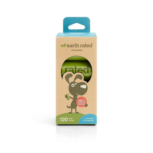 Earth Rated — Unscented Poop Bags (8 Roll Box)