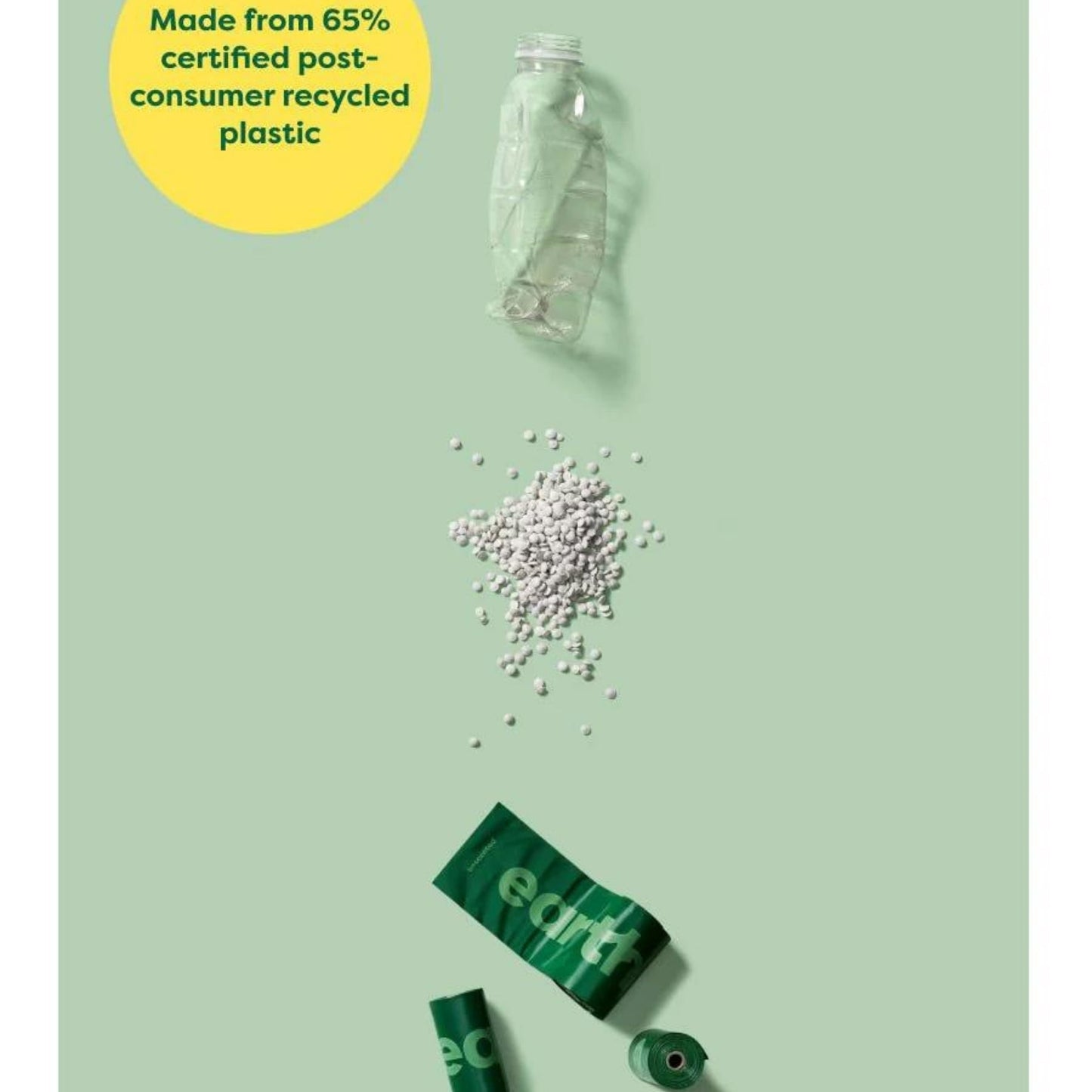 Earth Rated – Unscented Poop Bags (60 Count, 4 Rolls)