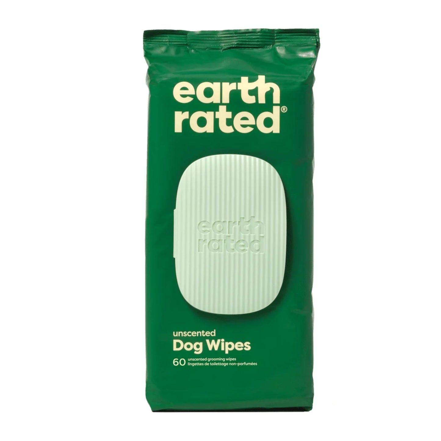 Earth Rated — Grooming Wipes (Unscented, 60 Count)