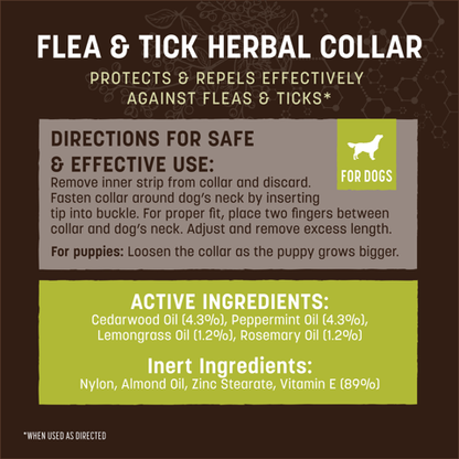 Earth Animal — Herbal Flea & Tick Collar (Large Dogs)