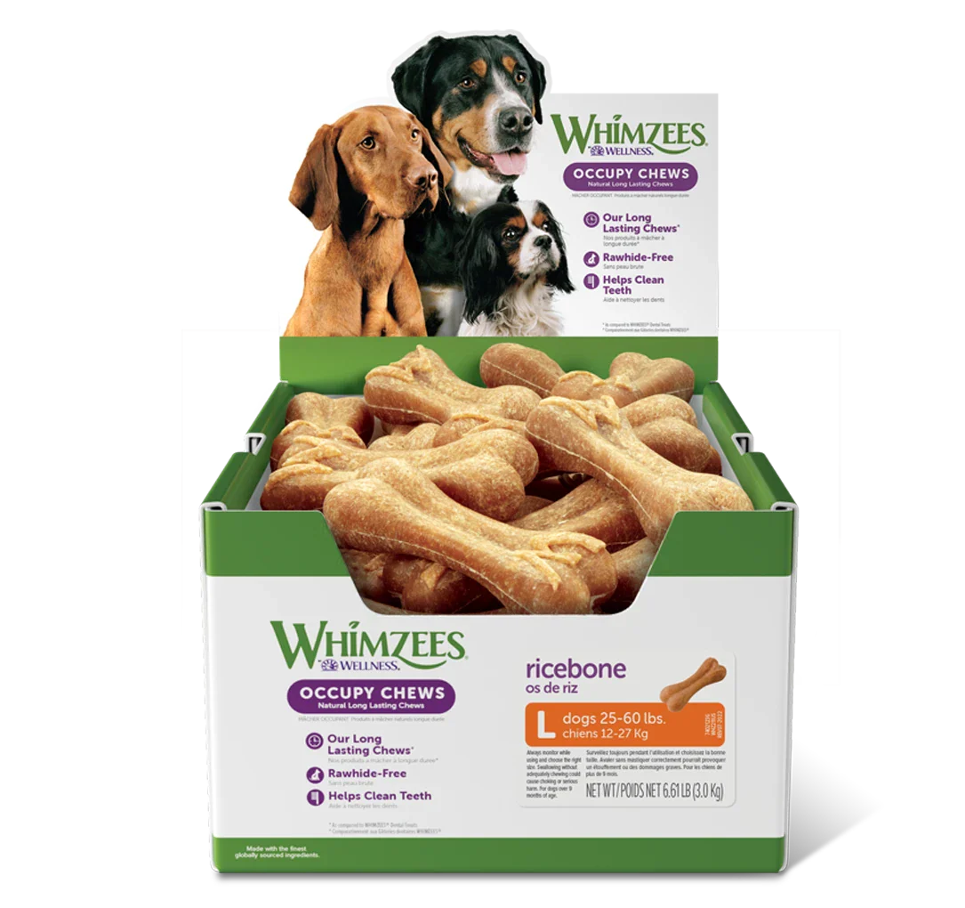 Whimzees – Bulk Box Ricebone (50 Count)