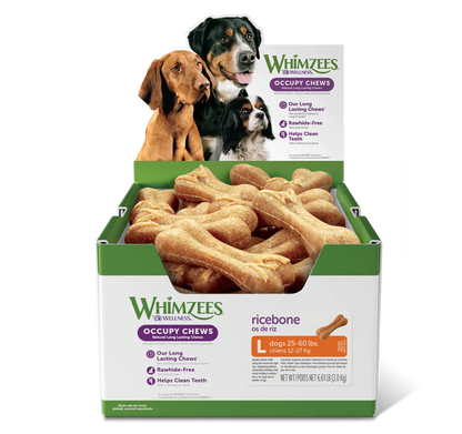 Whimzees – Bulk Box Ricebone (50 Count)