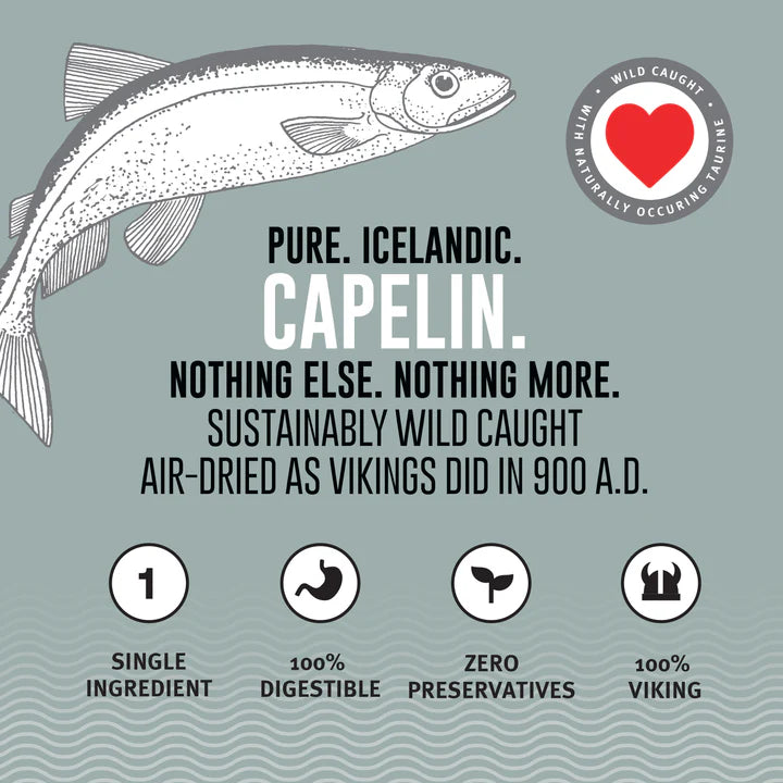 Icelandic+ — Capelin Whole Fish and Pieces Cat Treat (1.5 oz)