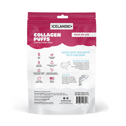 Icelandic+ — Beef Collagen Puffs Cat Treats with Fish (0.5 oz)