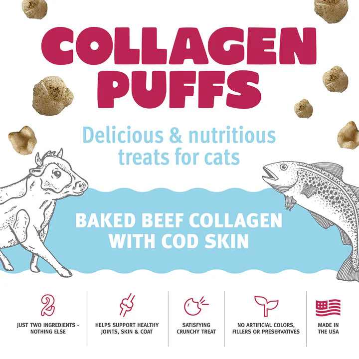 Icelandic+ — Beef Collagen Puffs Cat Treats with Fish (0.5 oz)