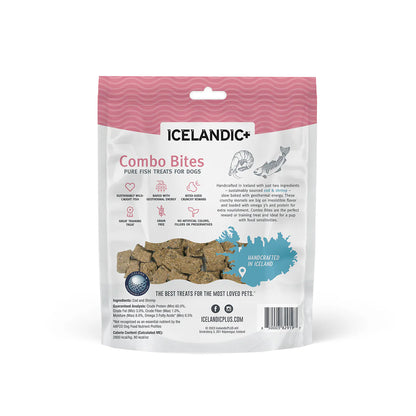 Icelandic+ — Bocados combinados de bacalao y camarones para perros (100 g)